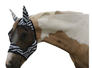 Zebra UV Horse/Pony Fly Mask with Ear Protection